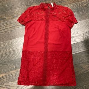 Kensie Red Shift Dress Size Medium